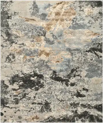 Ковёр Stone Flower 5369 — кремовый и серый, винтажный рисунок
