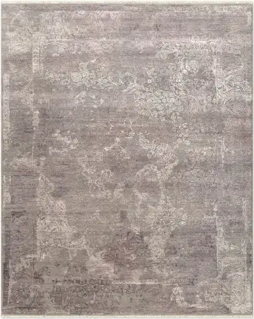 Ковёр Shabby Classic 5380 — серый и кремовый, растительный рисунок