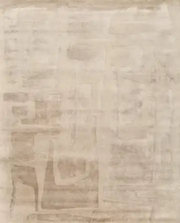 Ковёр Relief 5458 — бежевый и кремовый, однотонный
