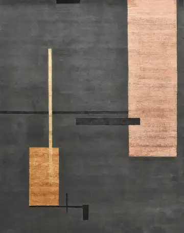 Ковёр Bauhaus 5473 — серый и коричневый, абстрактный рисунок