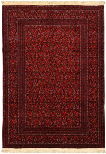 Ковёр Beleji 5720 — красный и бордовый, растительный рисунок