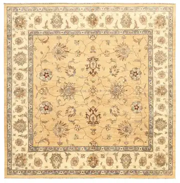 Ковёр Ziegler 5733 — кремовый и жёлтый, растительный рисунок