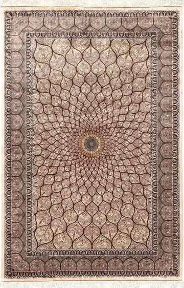 Ковёр Persia 5742 — бежевый и коричневый, восточный орнамент