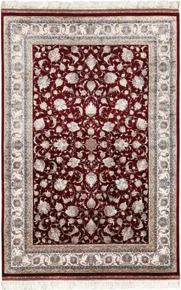 Ковёр Persia 5744 — красный и белый, с медальоном