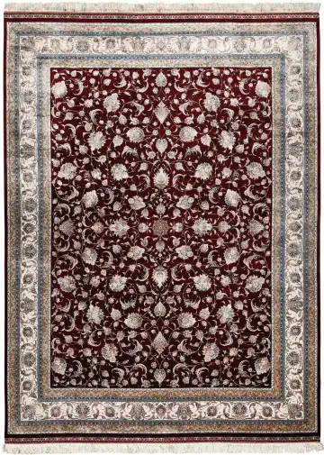 Ковёр Persia 5745 — красный и белый, с медальоном