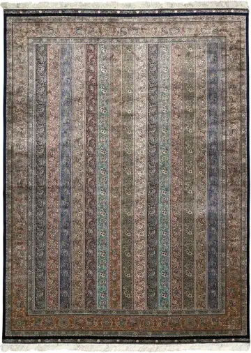 Ковёр Persia 5751 — коричневый и синий, в полоску
