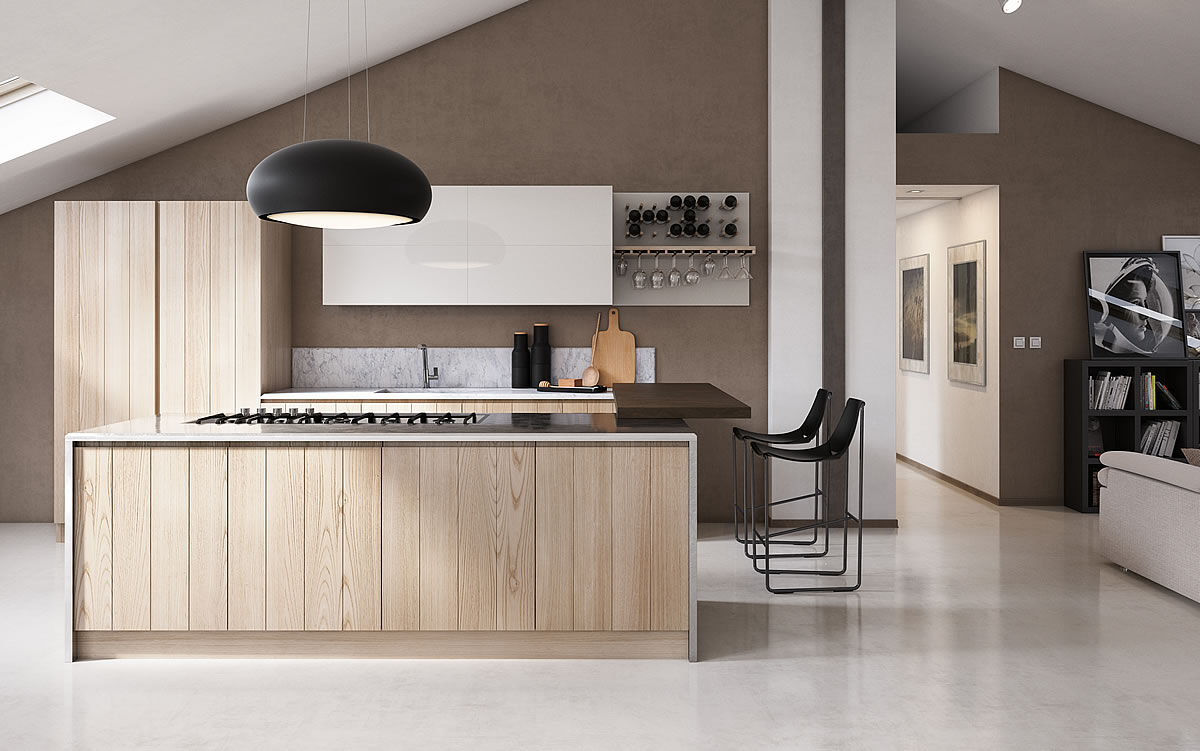 Kitchens Dogu — Aurora Cucine, collection Contemporaneo