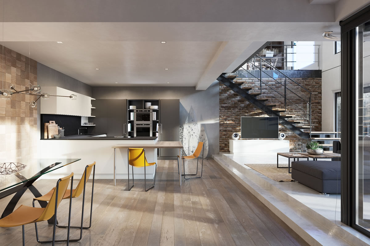 Kitchens Essence Rovere — Aurora Cucine, collection Contemporaneo