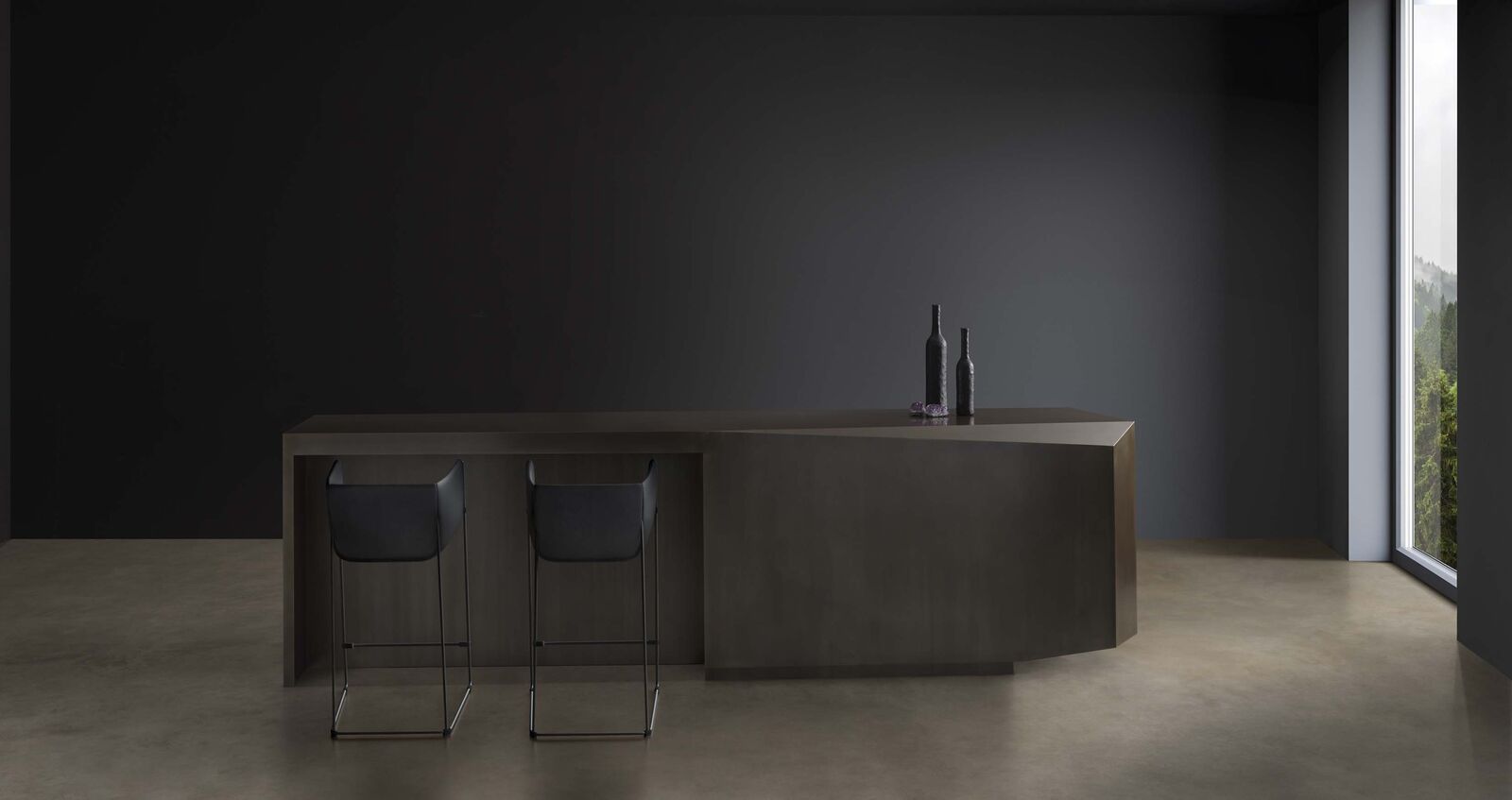 Предмет декора Cristal Island – The Bold Geometry Of Metal, Bathed In Champagne Finish — FMF, кадр 3