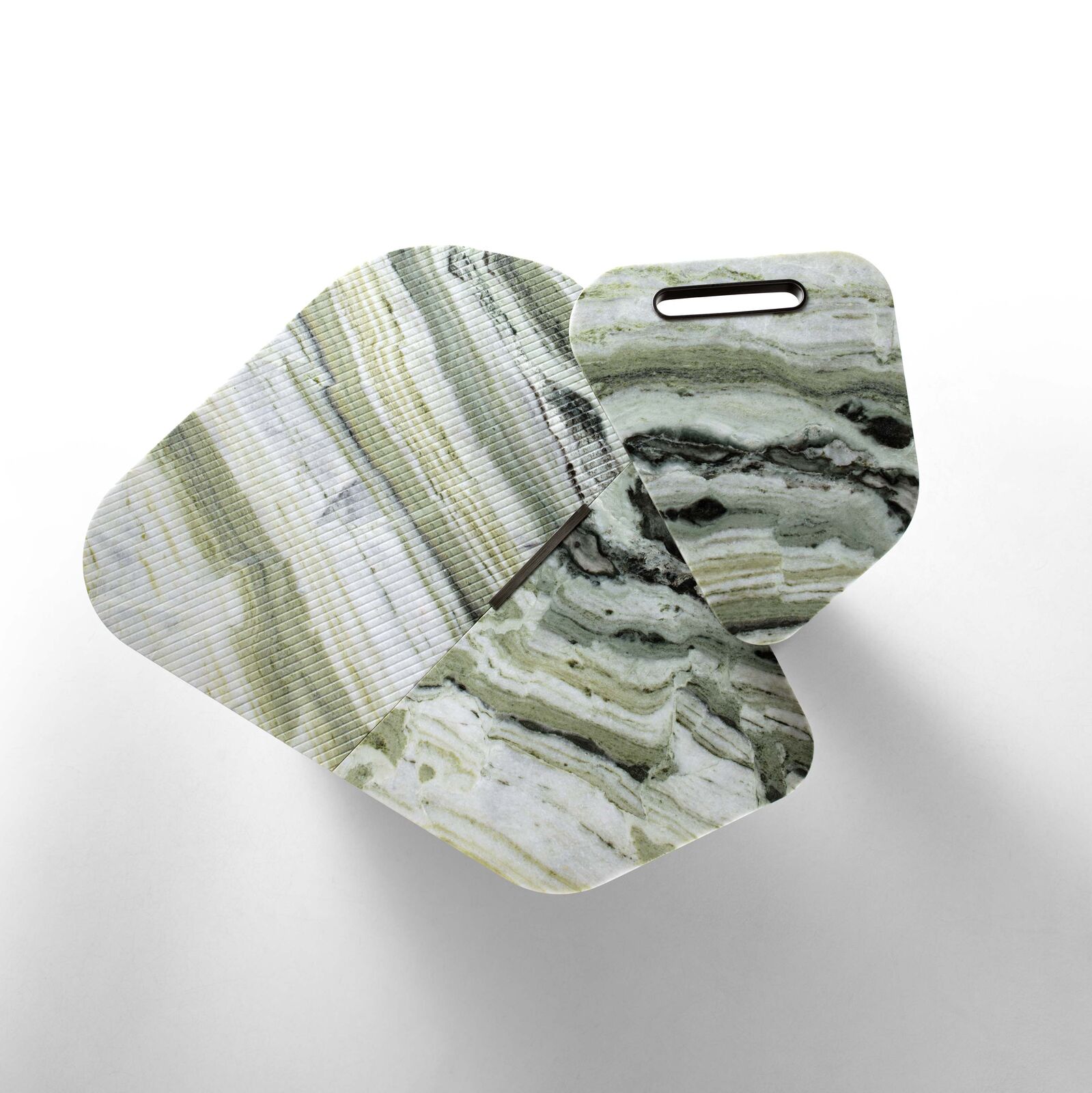 Предмет декора Leaf Collection – Camelia Green Marble, Oak Wood And Satin Metal Legs — FMF, кадр 8