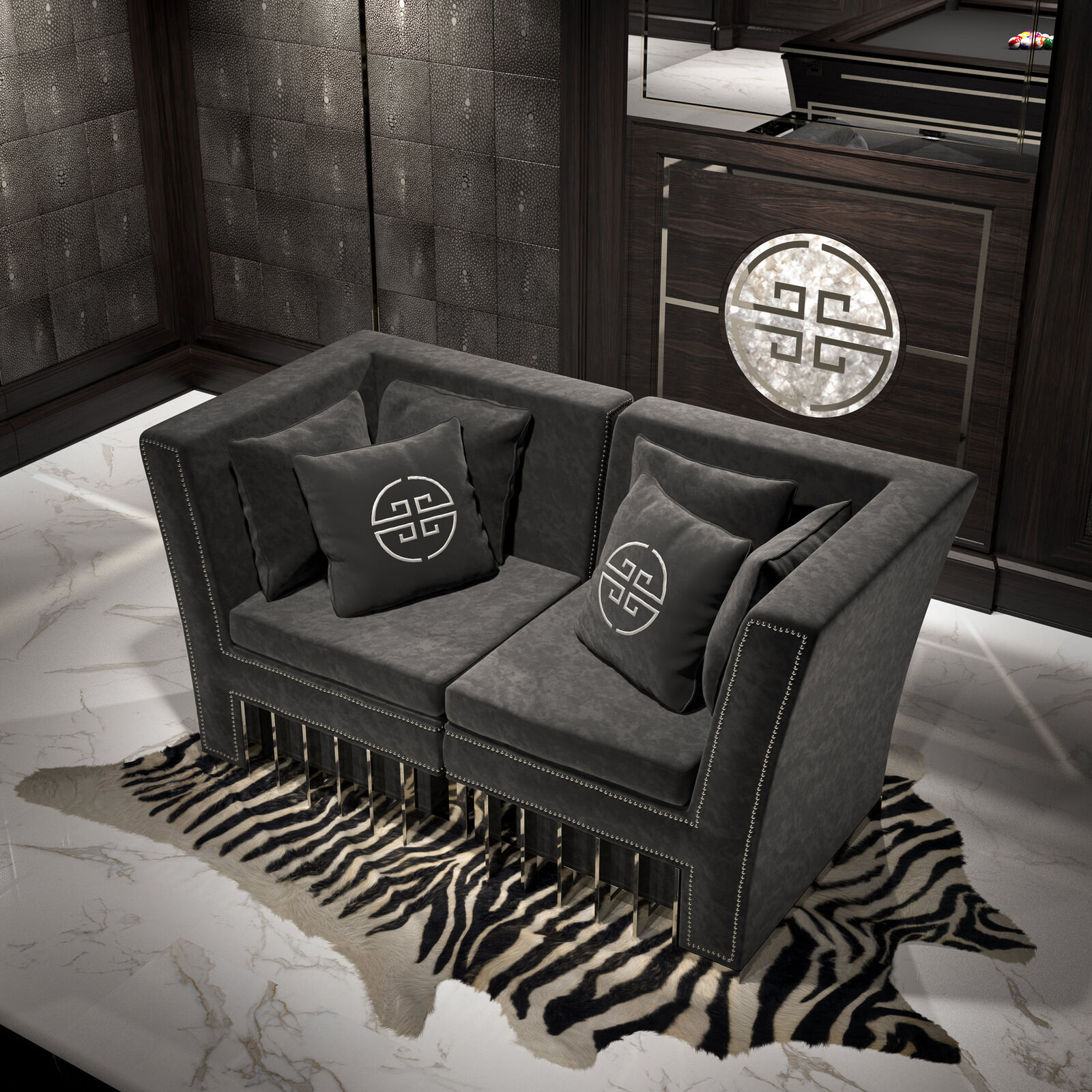 Гарнитур Black Wooden Billiard Room — FMF, кадр 4