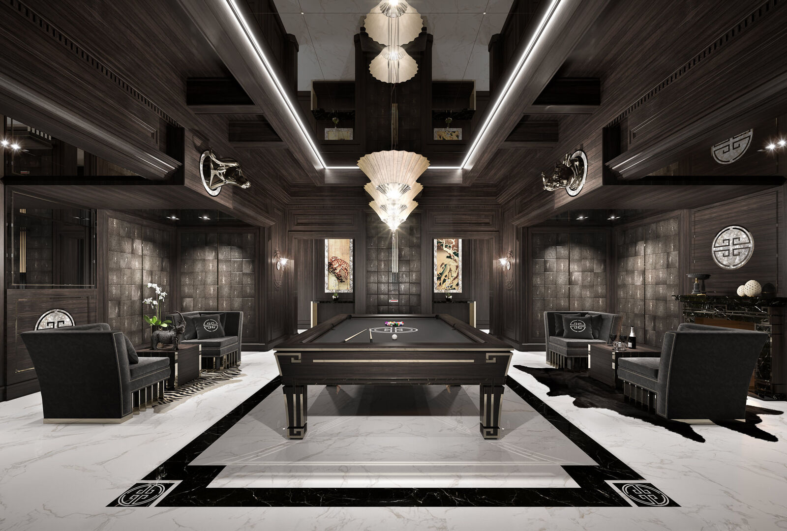 Гарнитур Black Wooden Billiard Room — FMF, кадр 5