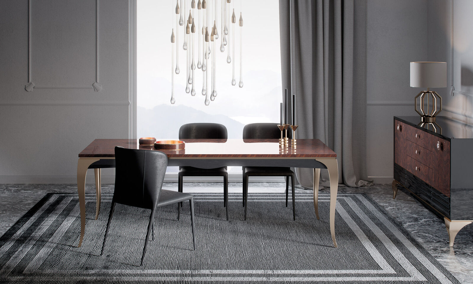 Room sets Classic Elegant Living Room — FMF, collection Гостиные
