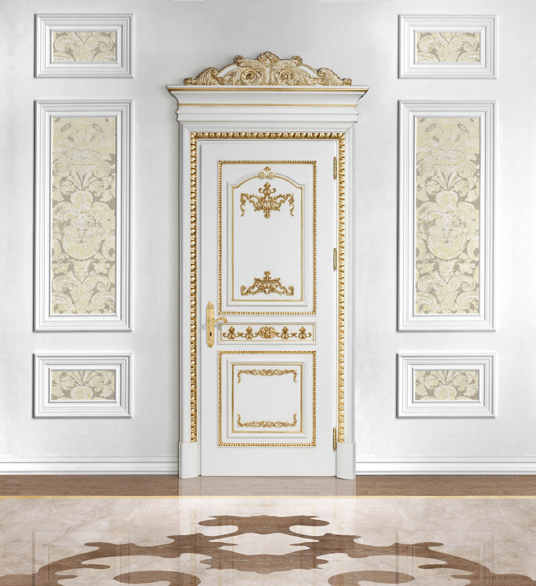 Гарнитур White Classic Door With Gold Details — FMF, кадр 2