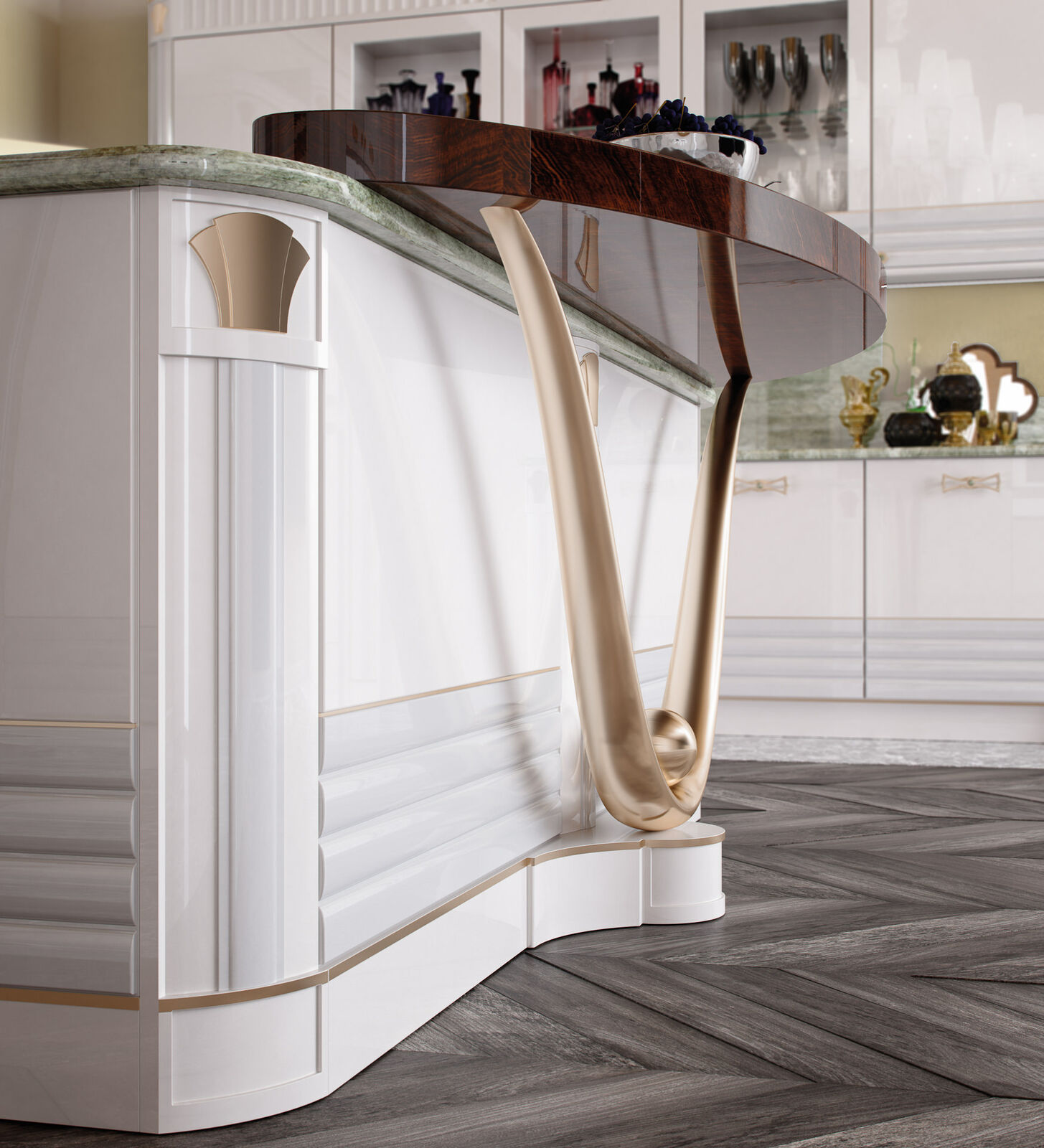Кухня Classic Kitchen With Marble Details — FMF, кадр 2