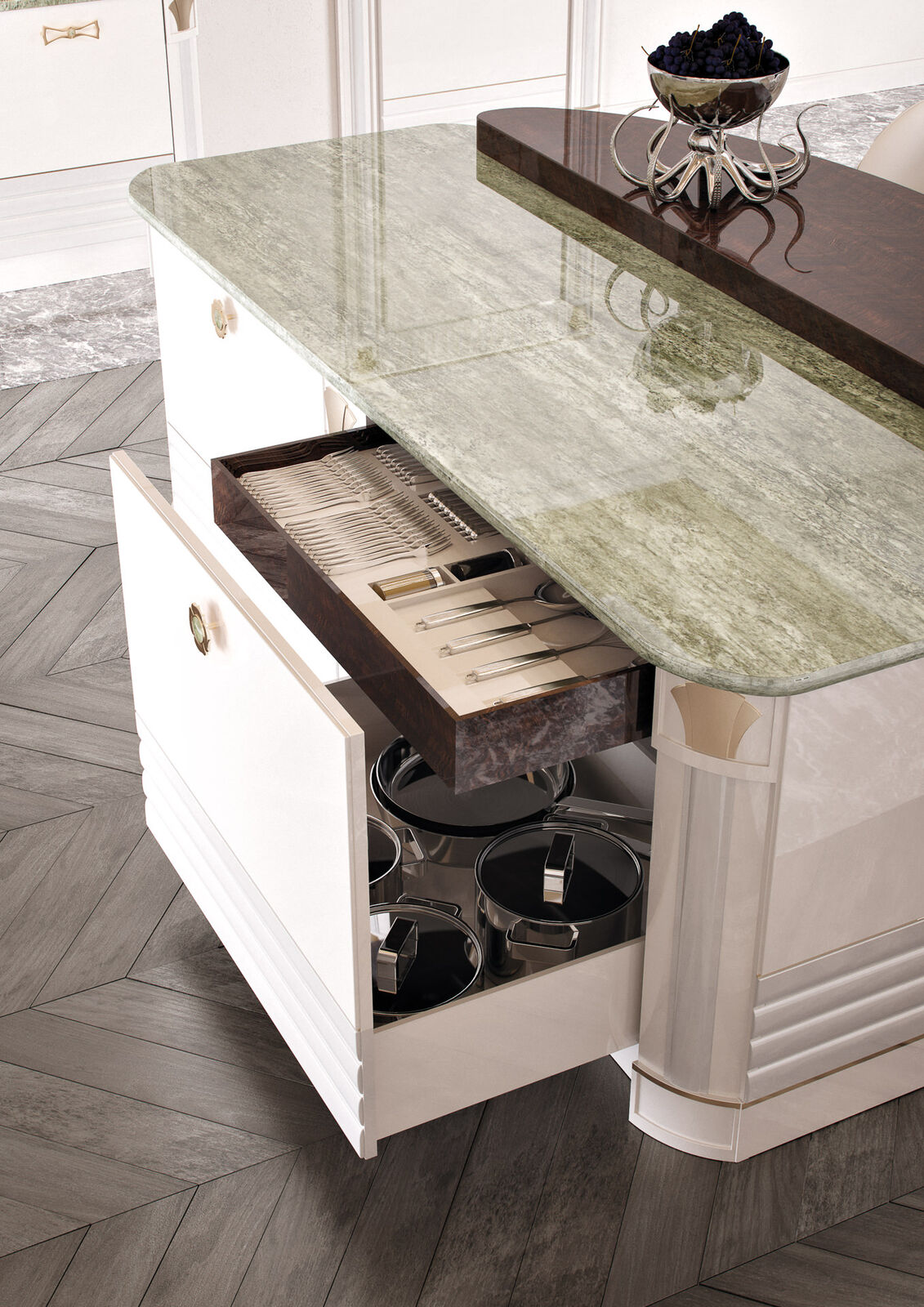 Кухня Classic Kitchen With Marble Details — FMF, кадр 5