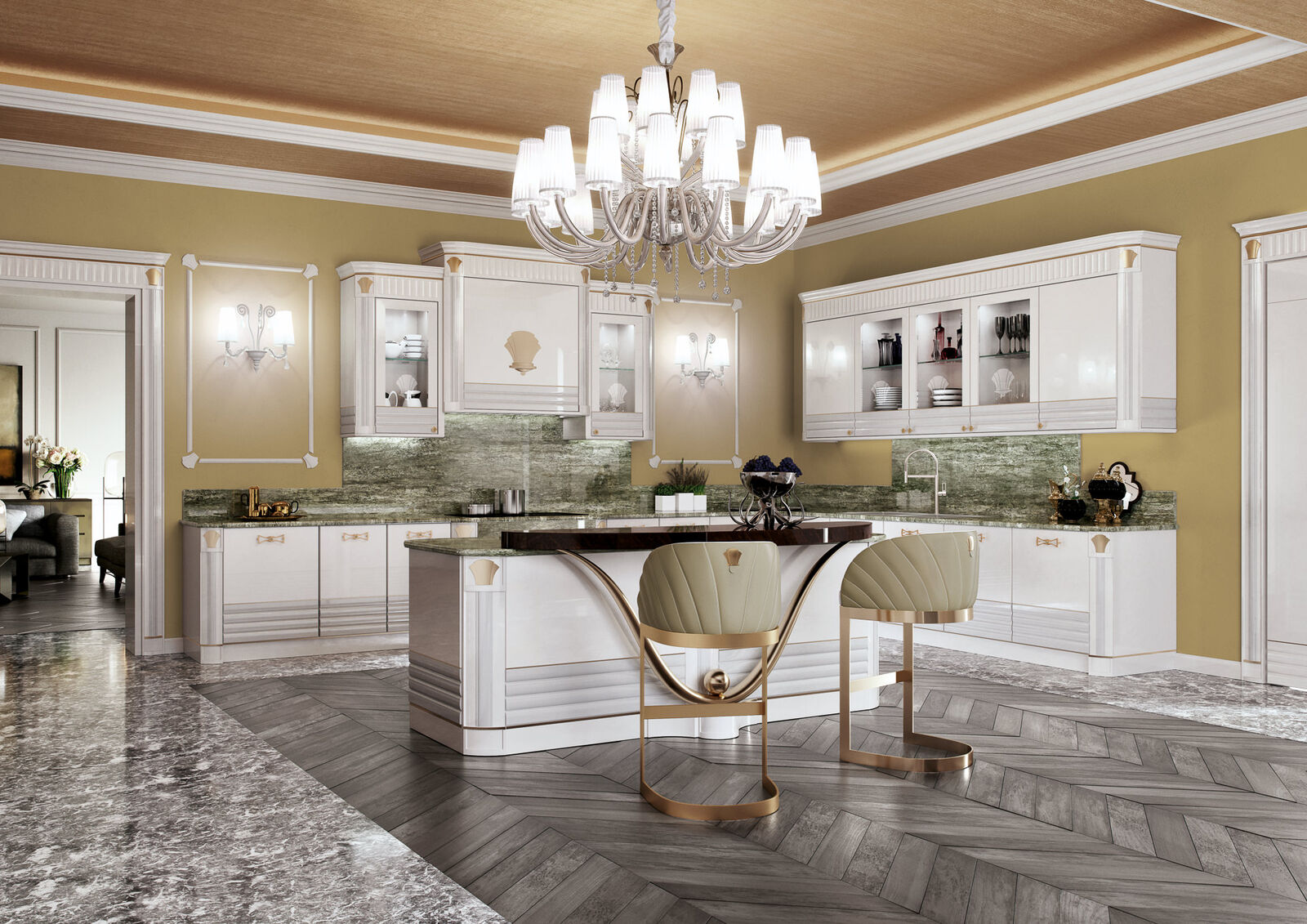 Кухня Classic Kitchen With Marble Details — FMF, кадр 8