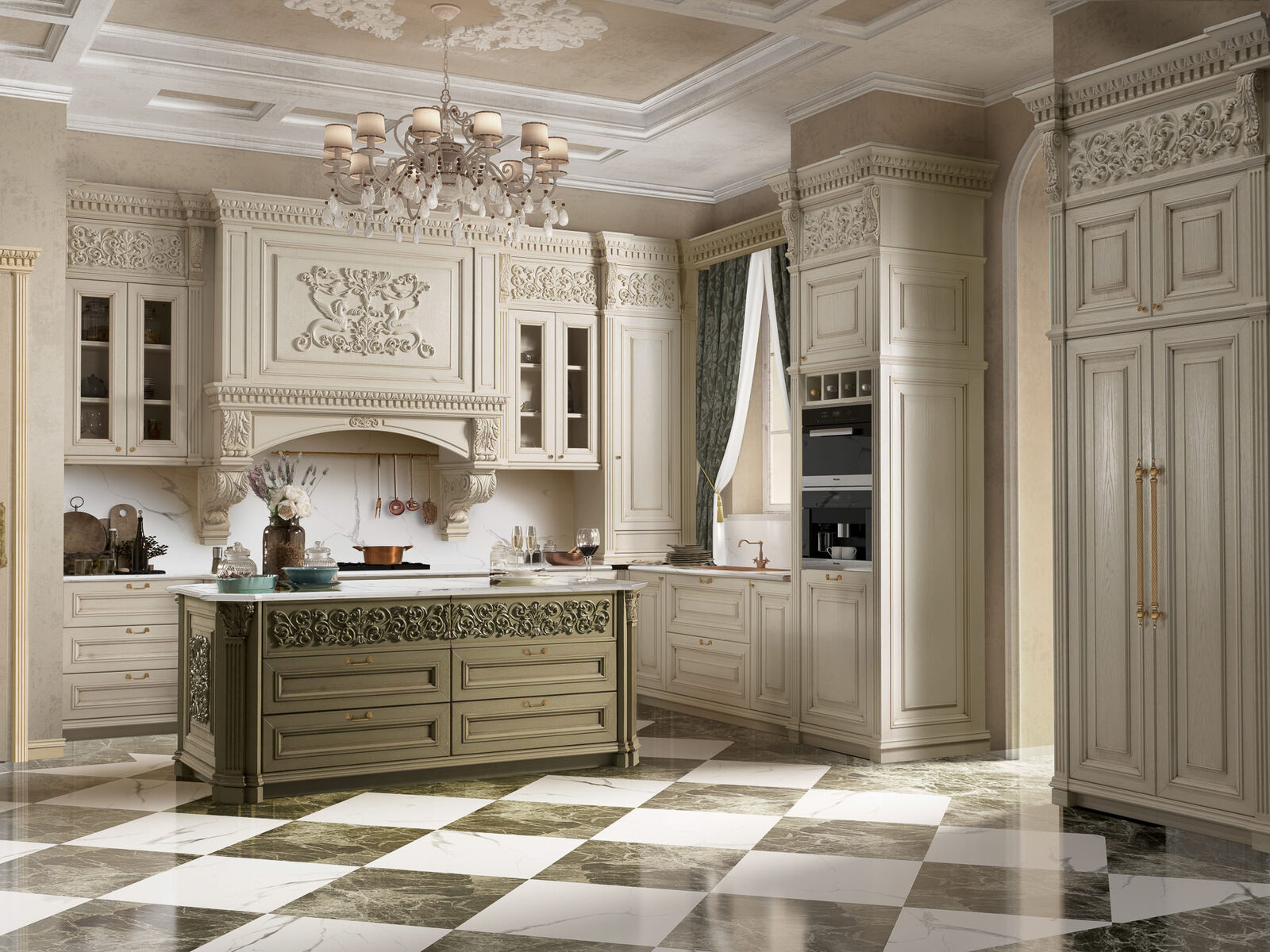 Кухня Elegant Baroque Style Kitchen — FMF, кадр 3