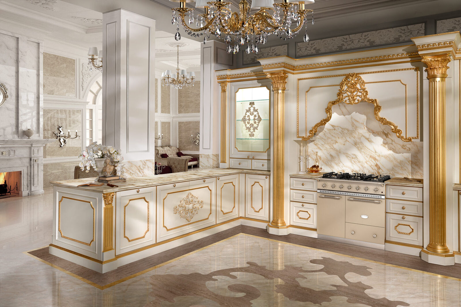 Kitchens Elegant Kitchen With Gold Details — FMF, collection Кухни
