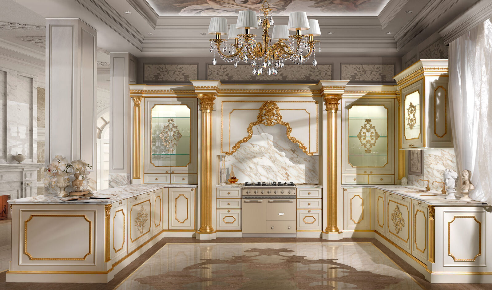 Кухня Elegant Kitchen With Gold Details — FMF, кадр 8