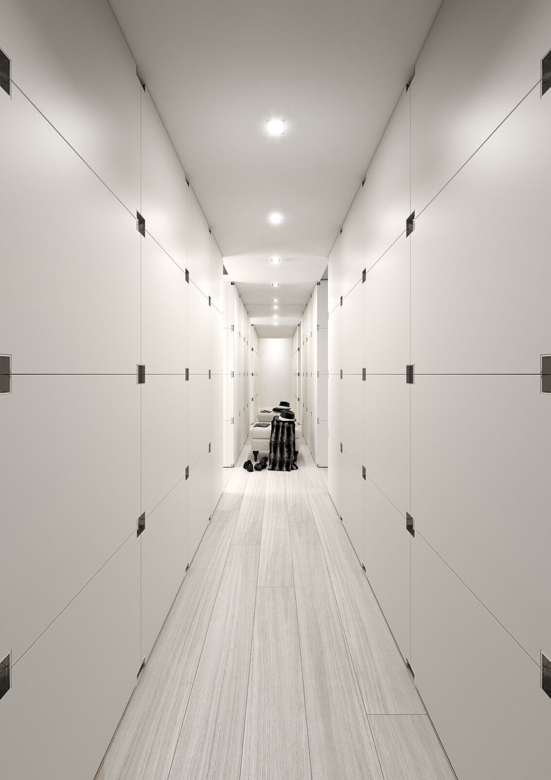 Шкаф White Modern Walk-In Wardrobe — FMF, кадр 5