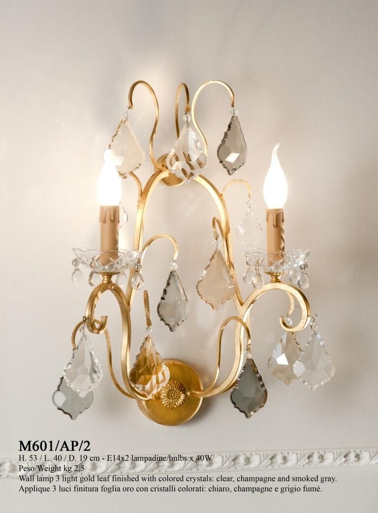Wall lights M/601/Ap/2 — Gallo, collection Classic