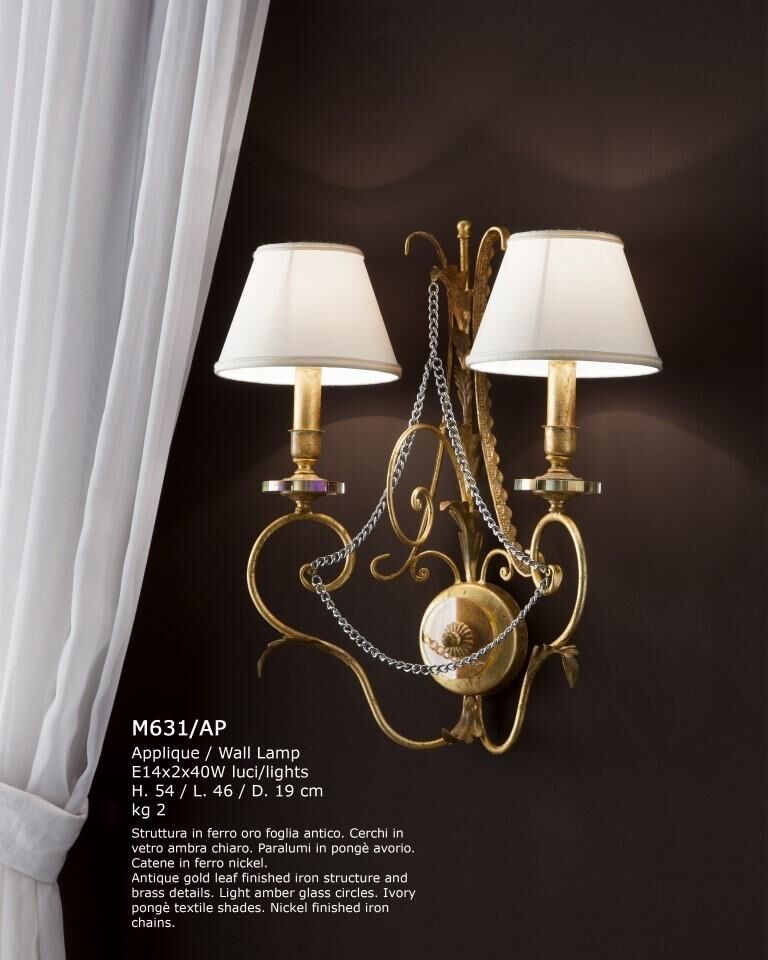 Wall lights M/631/Ap — Gallo, collection Classic