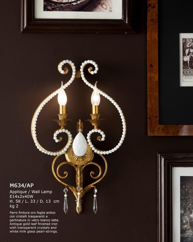 Wall lights M/634/Ap — Gallo, collection Classic