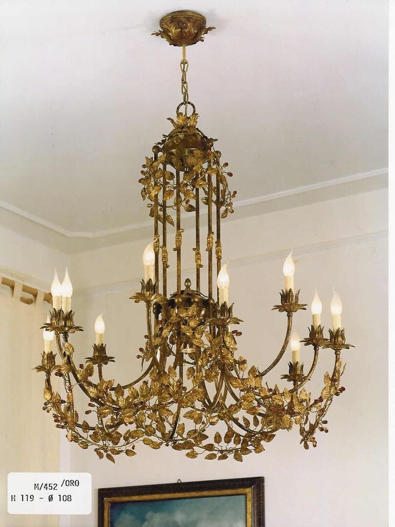 Chandeliers M/452/Oro — Gallo, collection Classic