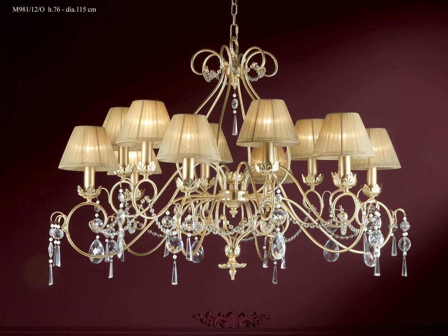 Chandeliers M/981/12/O — Gallo, collection Classic