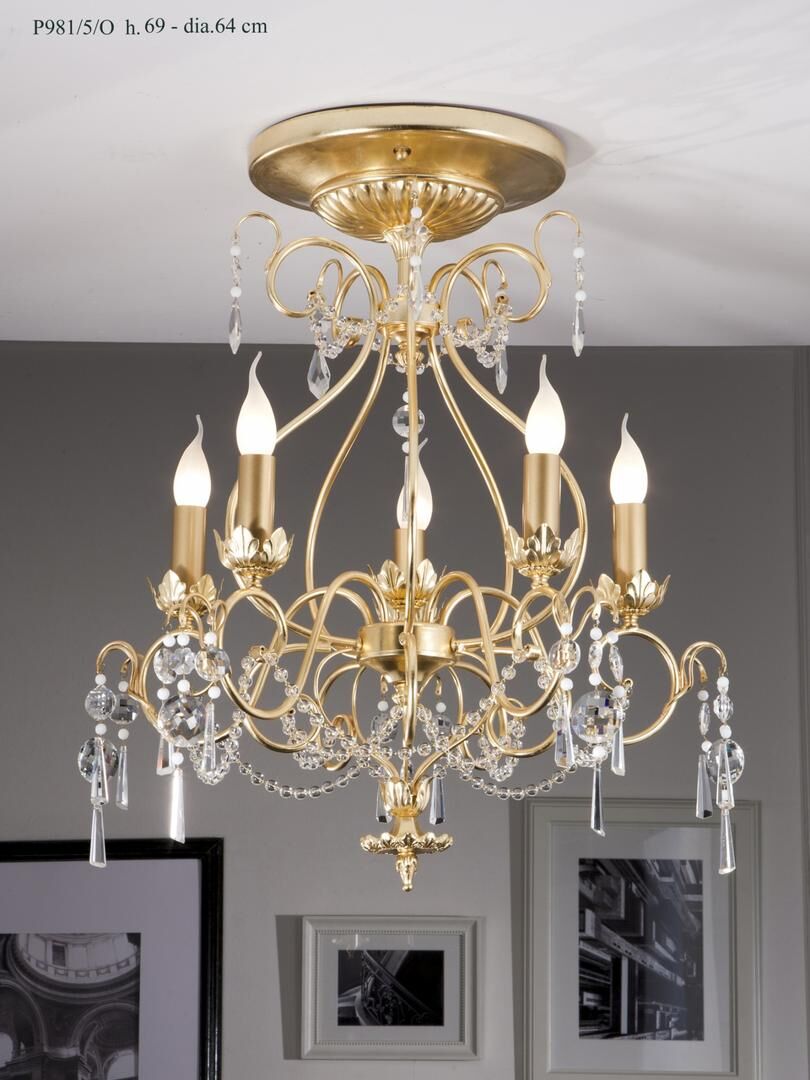Ceiling lights P/981/5/O — Gallo, collection Classic