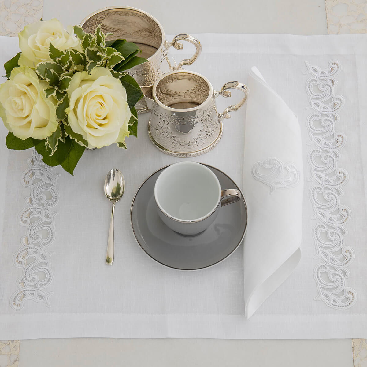 Textiles Collezione Olimpia – Tavola — Jesurum 1870, collection Столовый текстиль