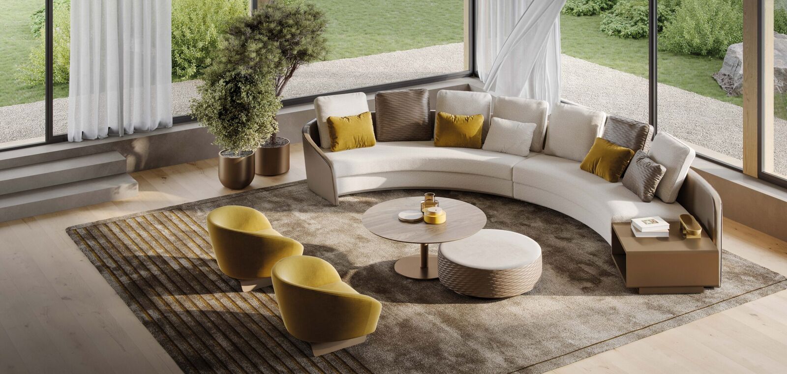 Decor objects Carpet Plissè — Reflex, collection Glamour