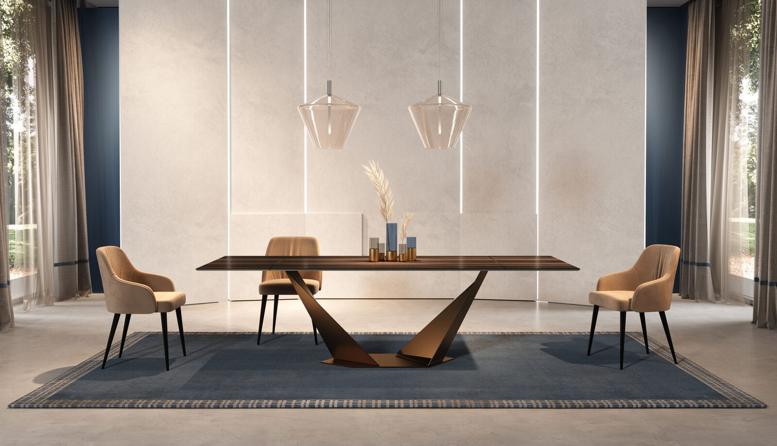 Decor objects Carpet Vienna — Reflex, collection Glamour