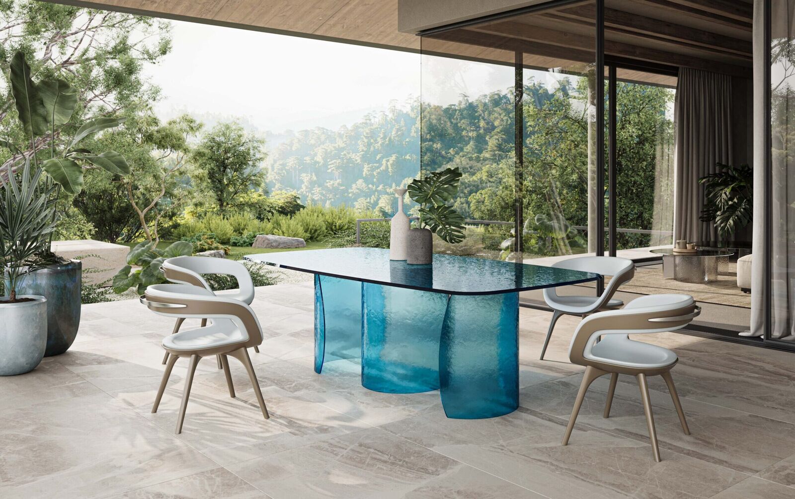 Decor objects Petalo 72 Acqua — Reflex, collection Disegno