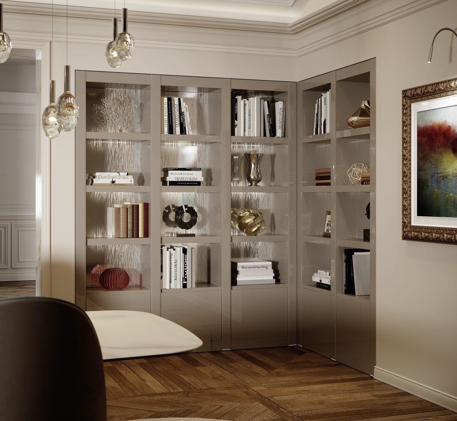 Bookcases Avantgarde — Reflex, collection Disegno
