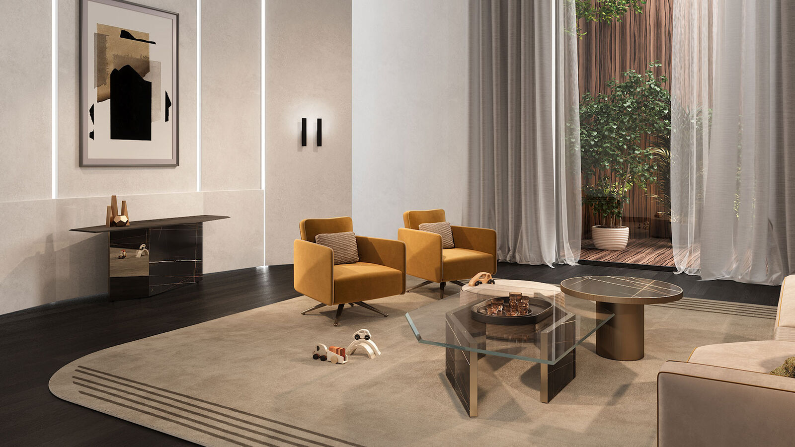 Consoles Cubitum — Reflex, collection Disegno