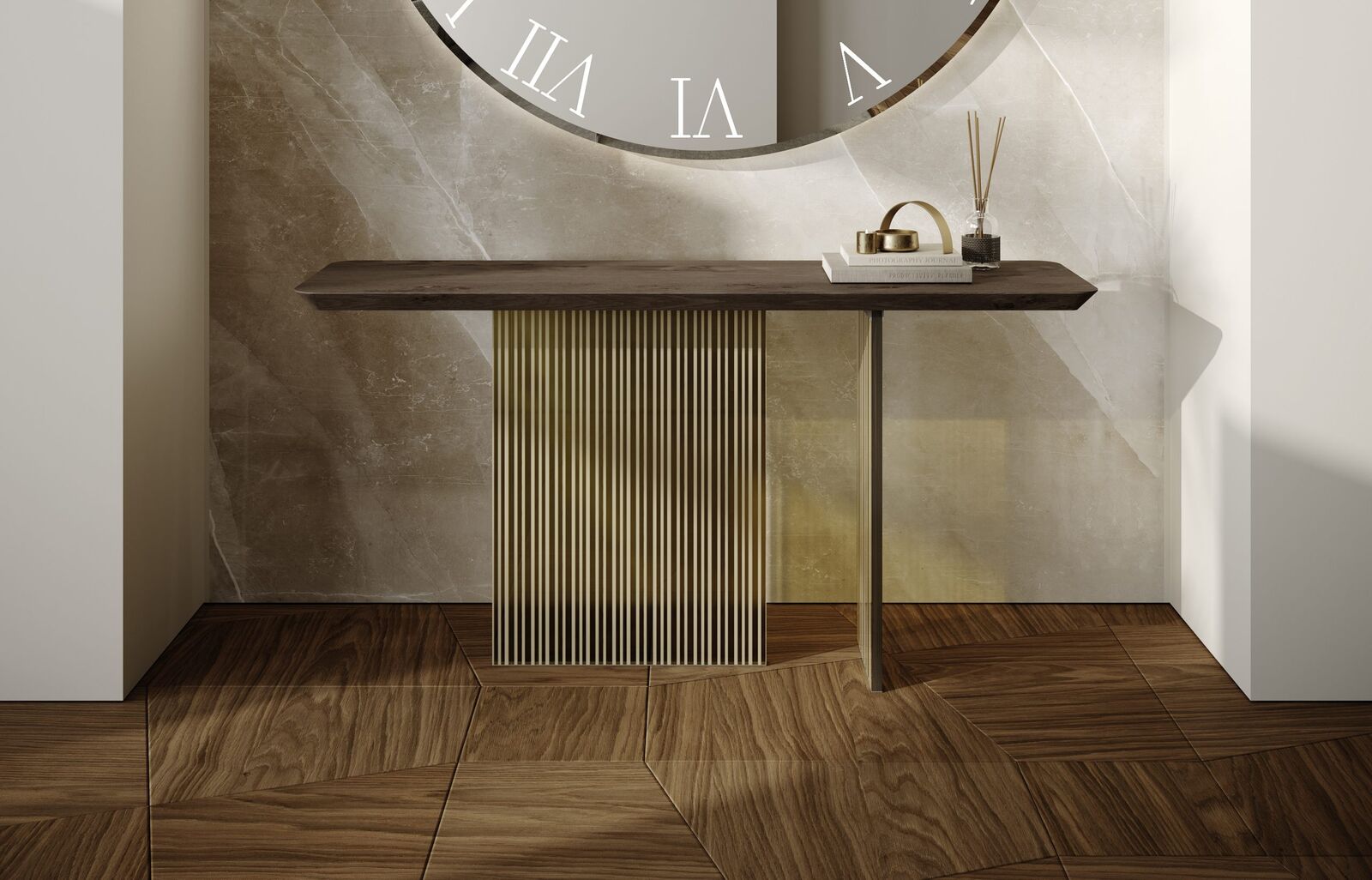 Consoles Monolite — Reflex, collection Disegno