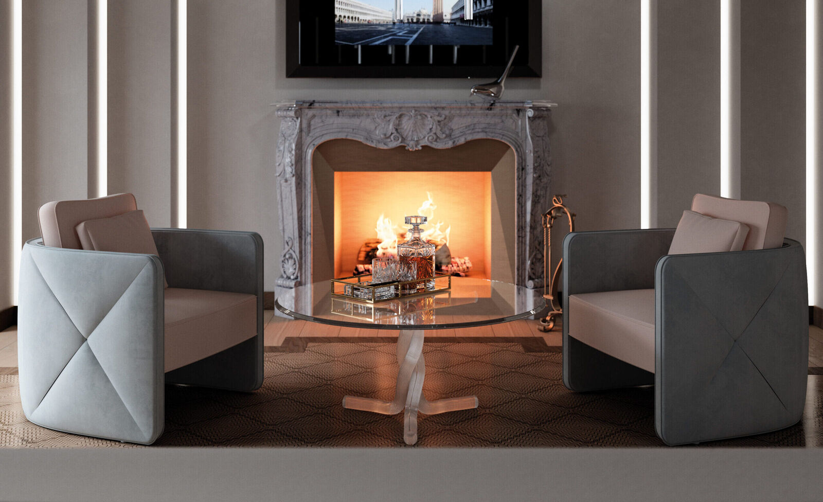 Armchairs Aura — Reflex, collection Glamour