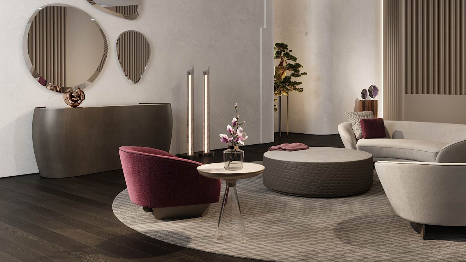 Armchairs Segno — Reflex, collection Disegno