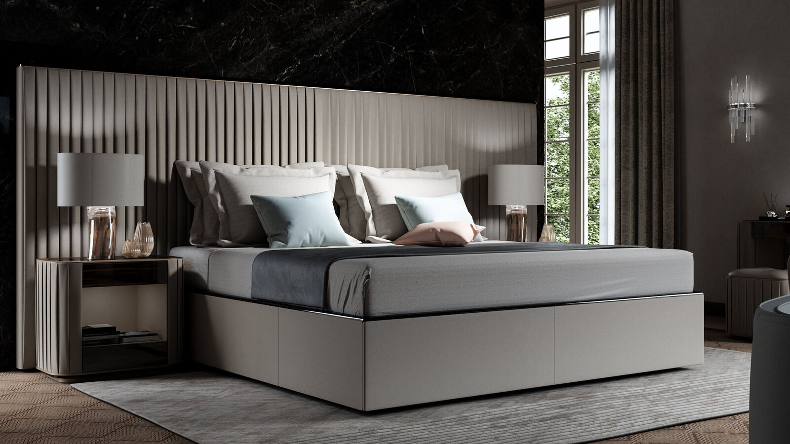 Beds Plissé XL — Reflex, collection Glamour