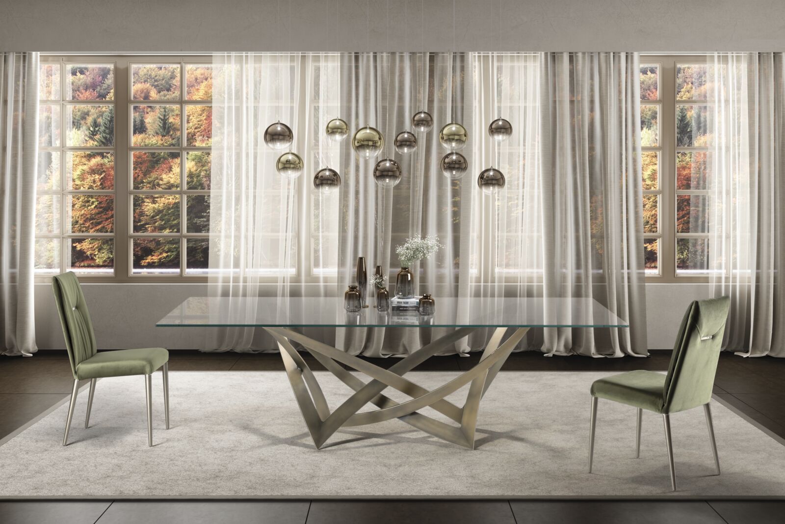 Chandeliers Bulles XL — Reflex, collection Disegno