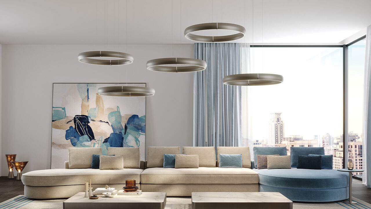 Chandeliers Cerchio — Reflex, collection Disegno