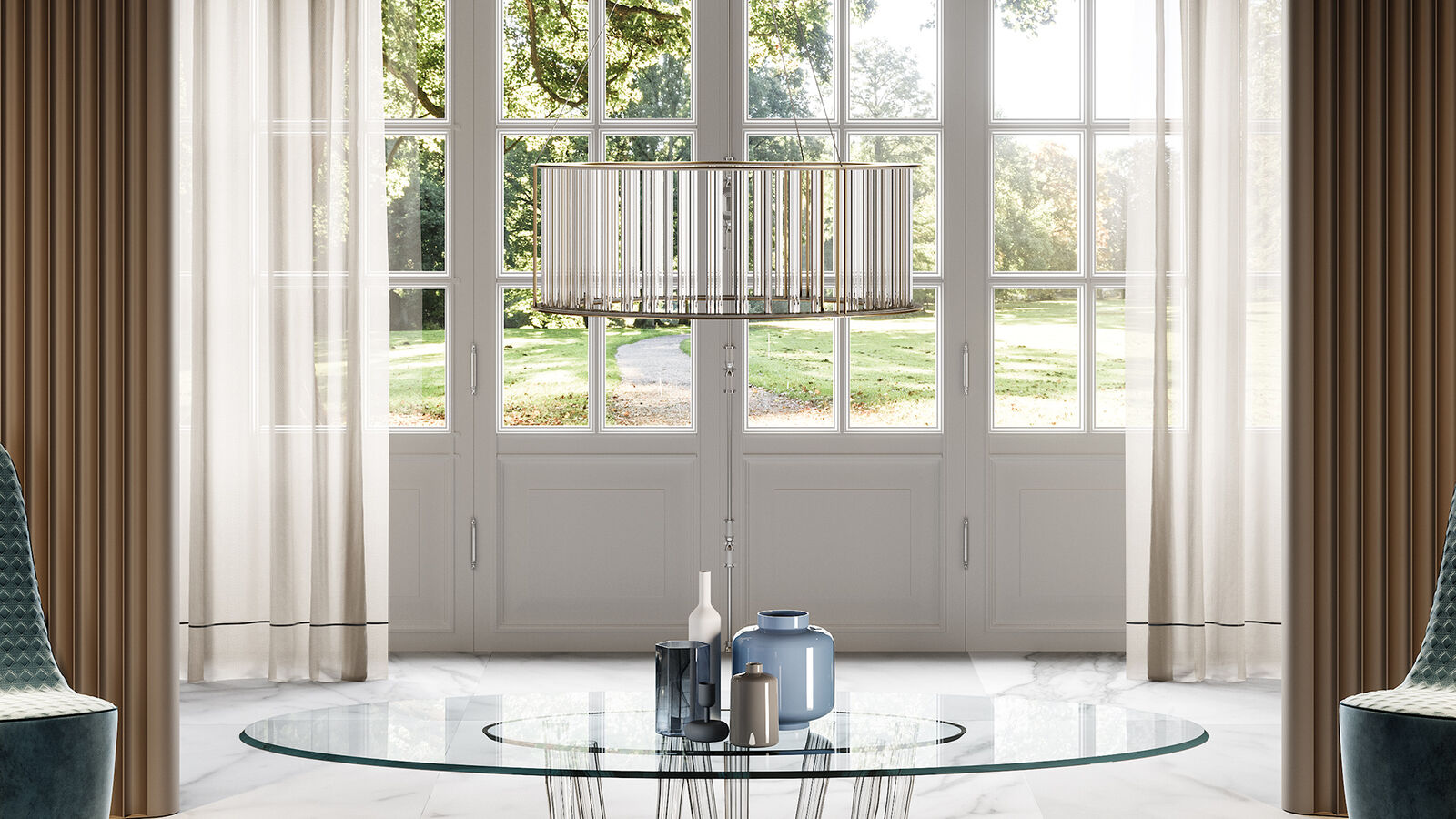 Chandeliers Comete — Reflex, collection Disegno