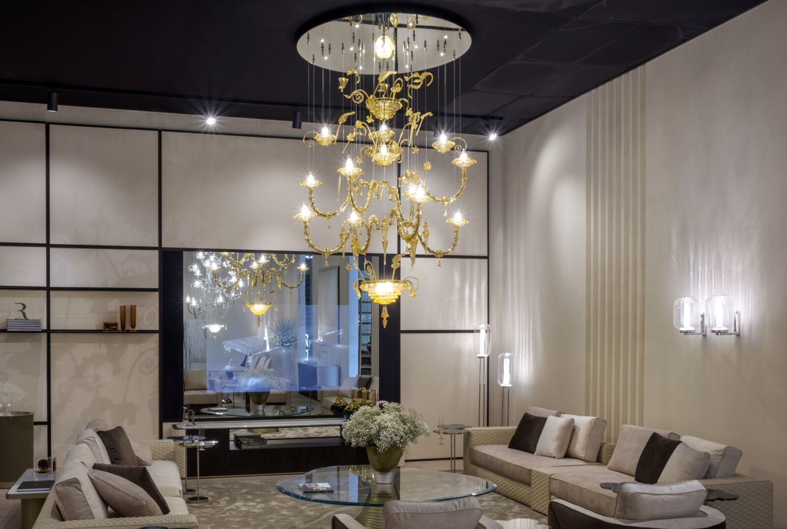 Chandeliers Molecolare — Reflex, collection Glamour