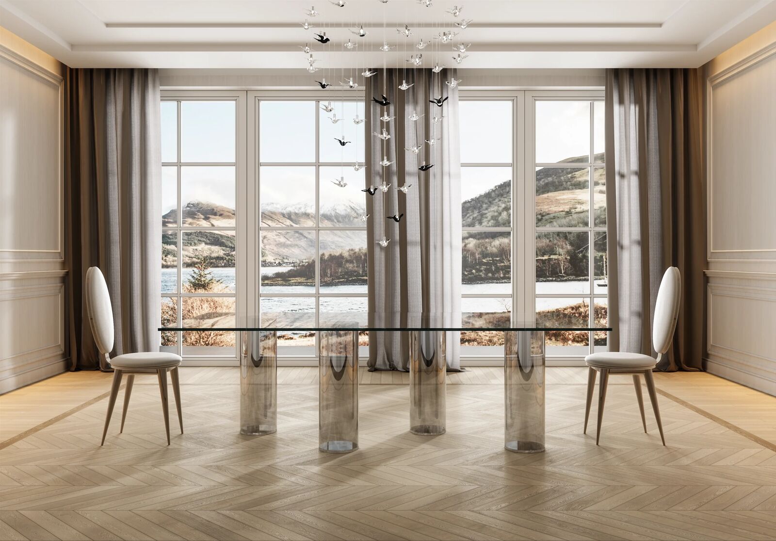 Chandeliers Rondini — Reflex, collection Disegno