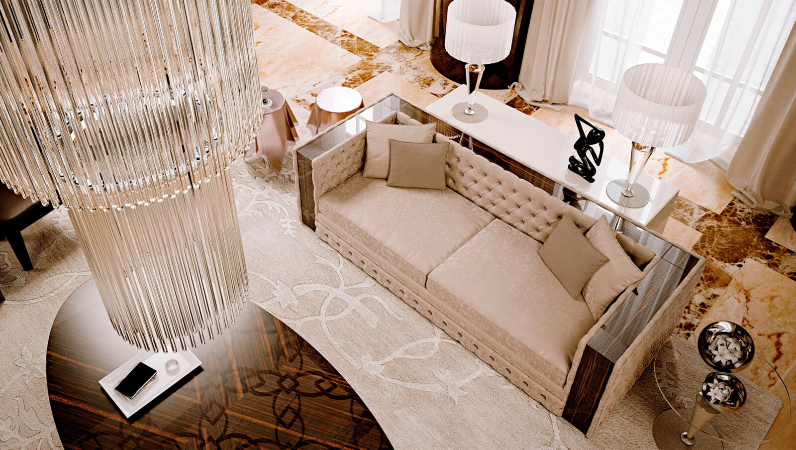 Table lamps Gran Canal — Reflex, collection Glamour