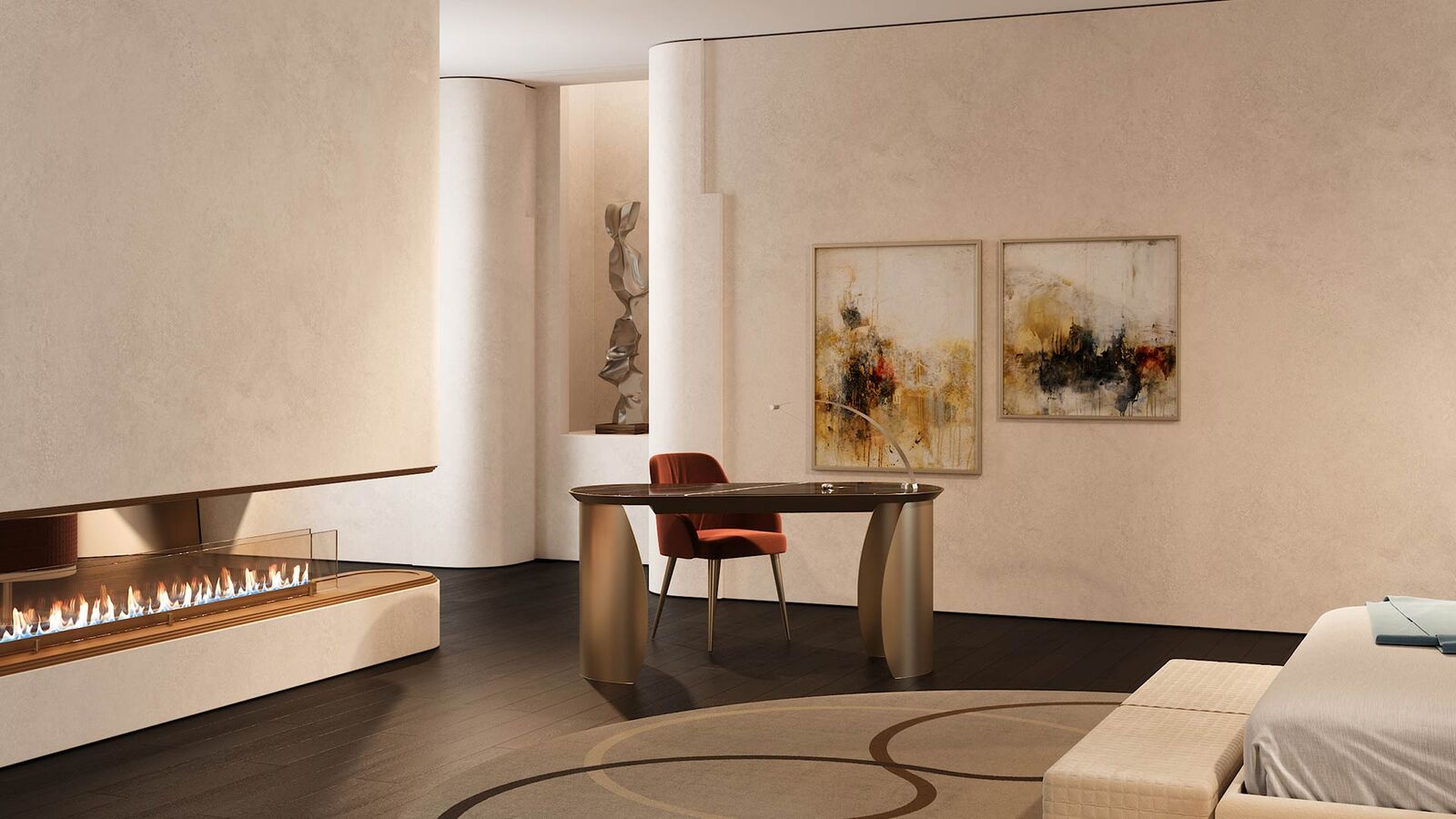 Desks Petalo — Reflex, collection Disegno