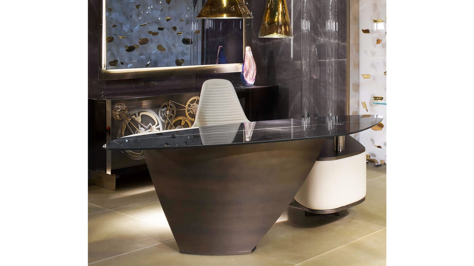 Desks Vele — Reflex, collection Disegno