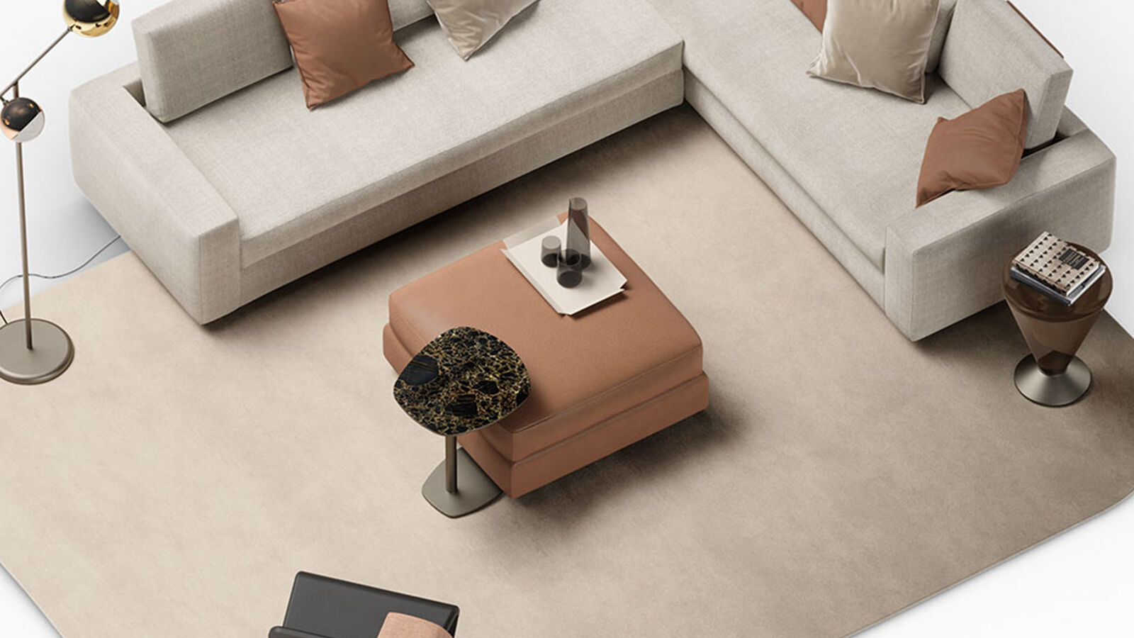 Poufs & benches Adone — Reflex, collection Disegno